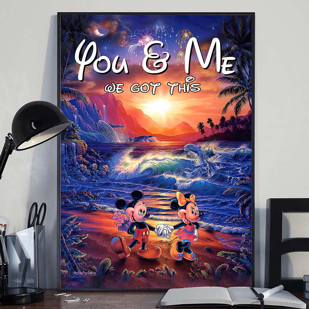 Personalized Couple Canvas Print You & Me We Got This Gift Canvas and Poster GradoCreations