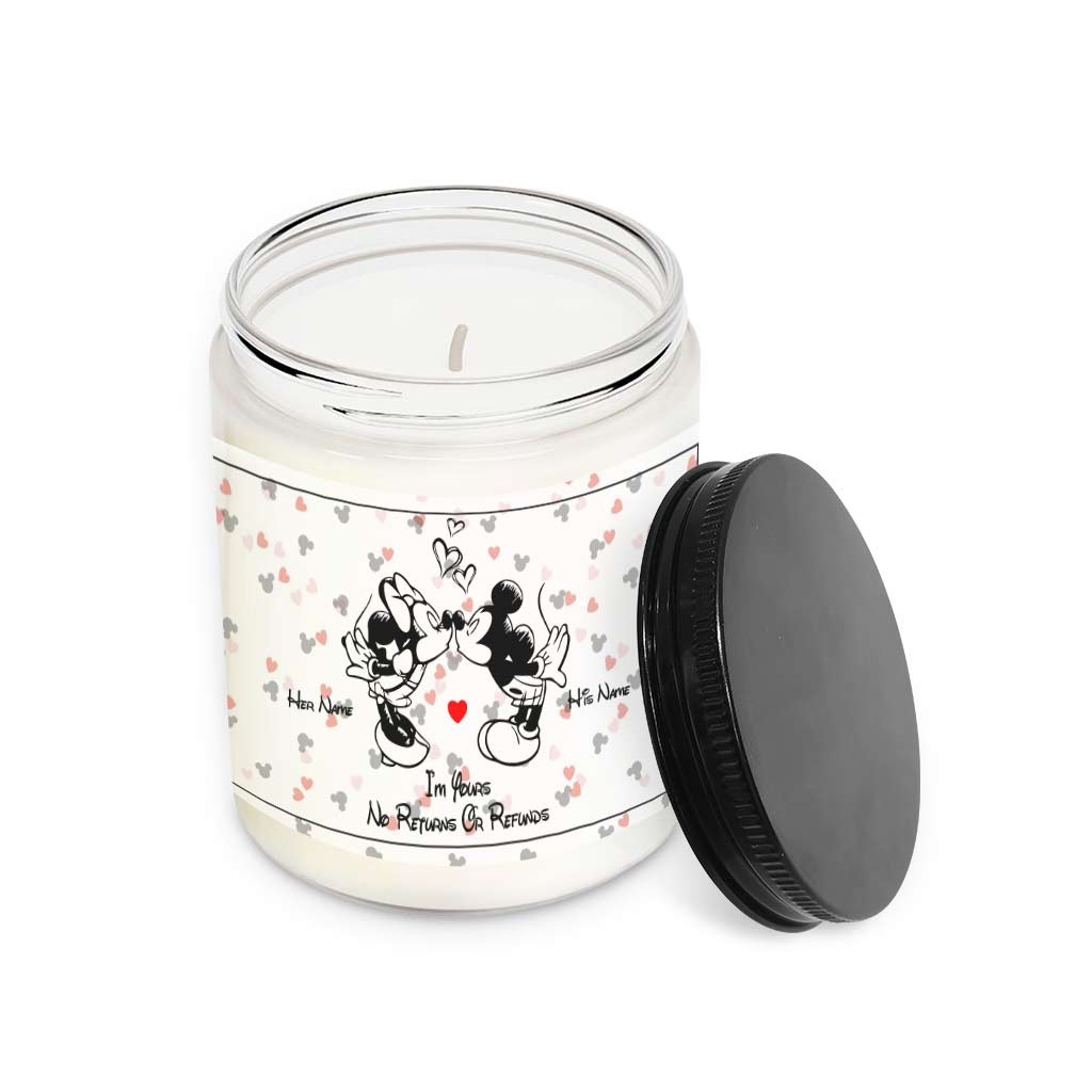 Personalized Couple Candle I'm Yours No Returns Gift Candle GradoCreations