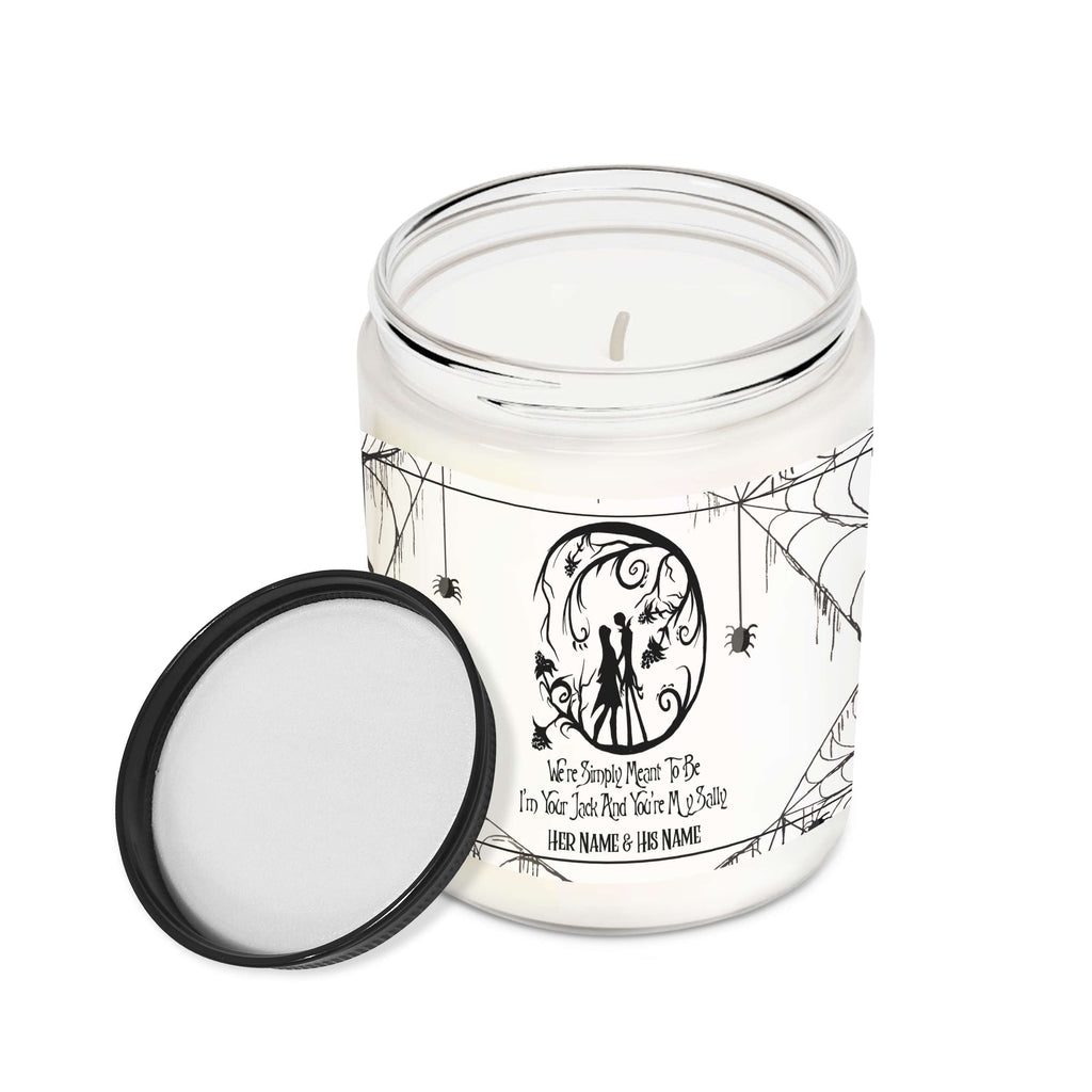 Personalized Couple Nightmare Candle Custom Names Gift for Halloween Candle GradoCreations