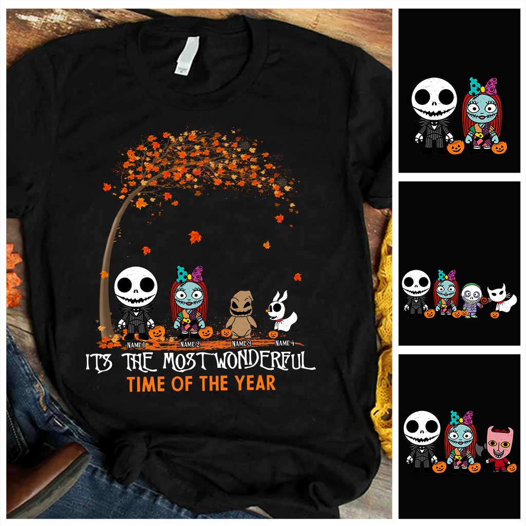 Personalized Halloween T-shirt & Hoodie with Custom Names for Family T-shirt & Hoodie GradoCreations