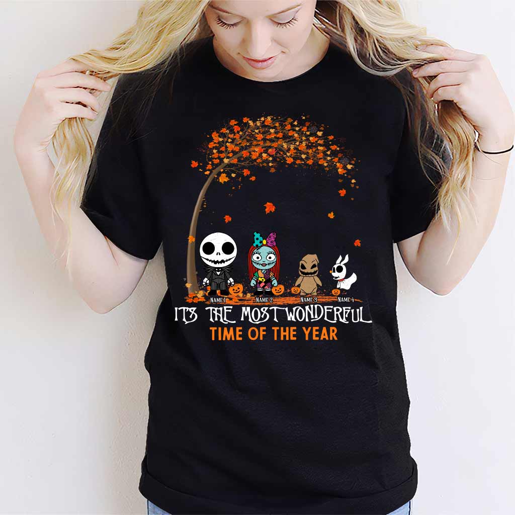 Personalized Halloween T-shirt & Hoodie with Custom Names for Family T-shirt & Hoodie GradoCreations