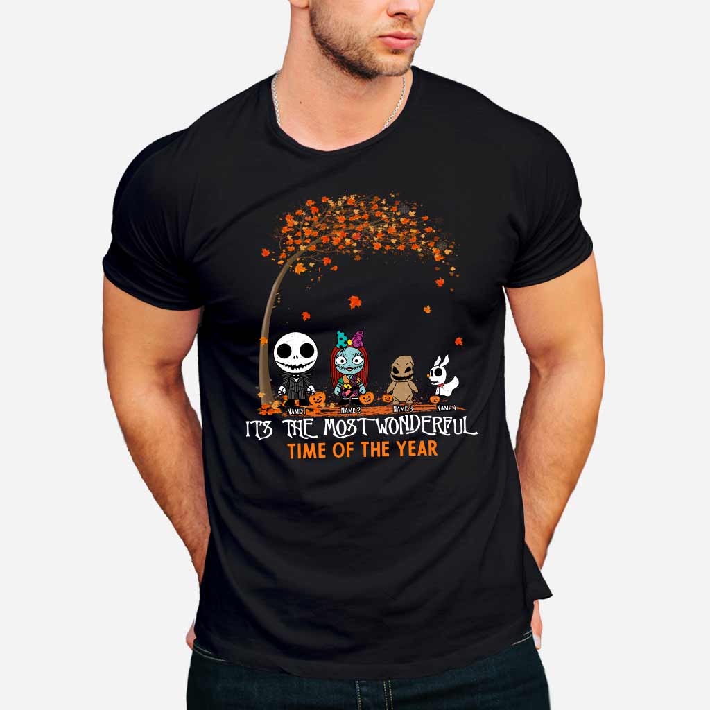 Personalized Halloween T-shirt & Hoodie with Custom Names for Family T-shirt & Hoodie GradoCreations