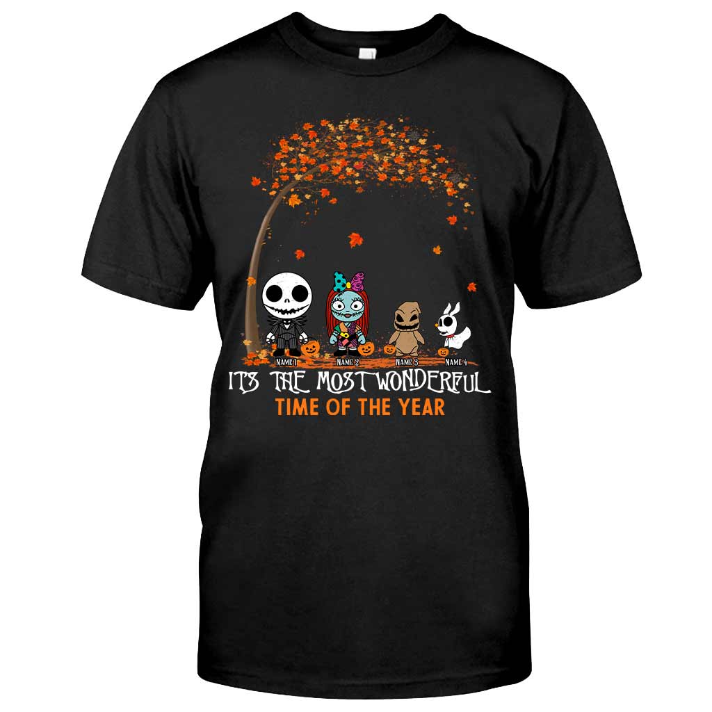 Personalized Halloween T-shirt & Hoodie with Custom Names for Family T-shirt & Hoodie GradoCreations