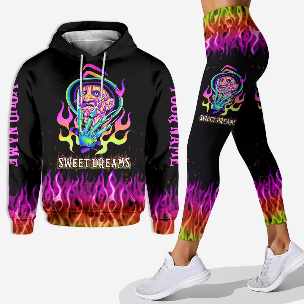 Custom Name Sweet Dreams Hoodie and Leggings Set for Women Hoodie & Leggings GradoCreations