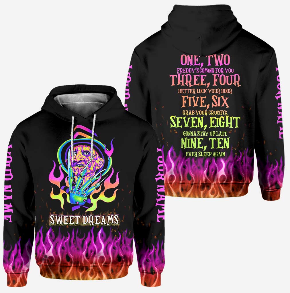 Custom Name Sweet Dreams Hoodie and Leggings Set for Women Hoodie & Leggings GradoCreations
