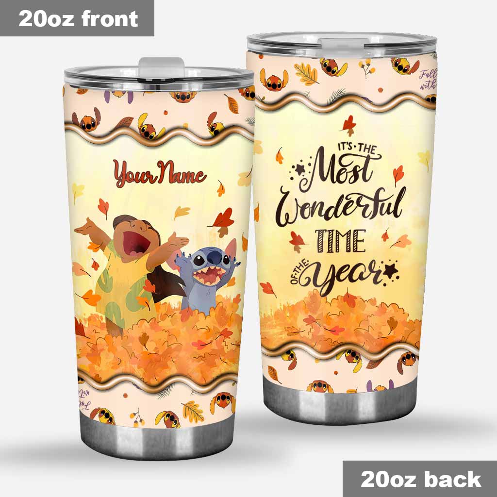 Personalized Fall Tumbler Custom Name Ohana Gift for Mom Tumbler GradoCreations