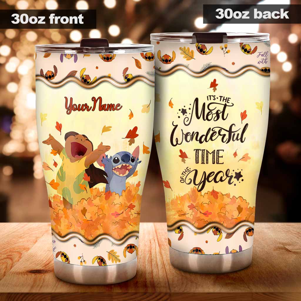 Personalized Fall Tumbler Custom Name Ohana Gift for Mom Tumbler GradoCreations