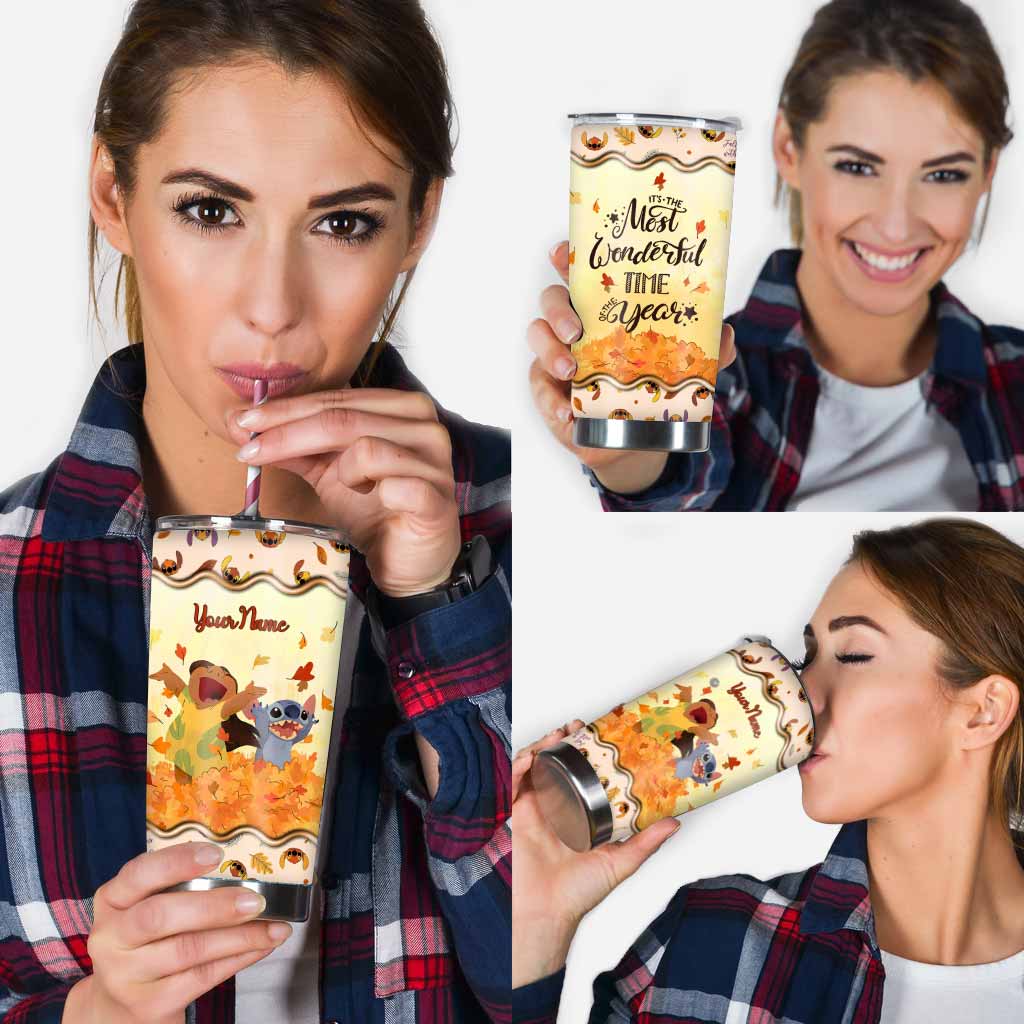 Personalized Fall Tumbler Custom Name Ohana Gift for Mom Tumbler GradoCreations