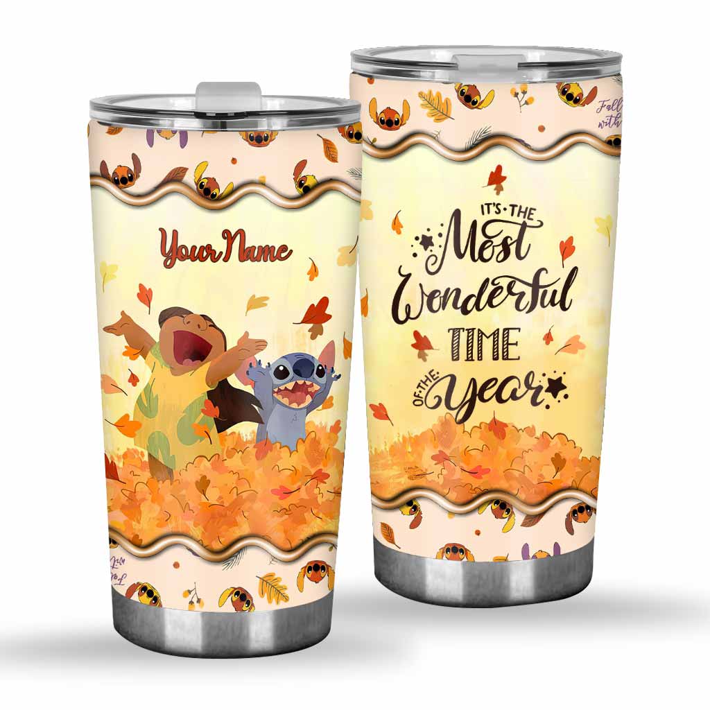 Personalized Fall Tumbler Custom Name Ohana Gift for Mom Tumbler GradoCreations