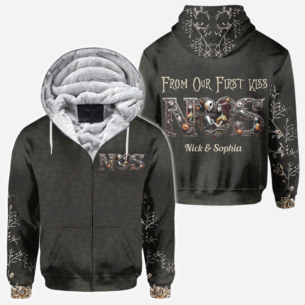 Personalized Halloween All Over Shirt for Couples Gift All Over Shirt GradoCreations