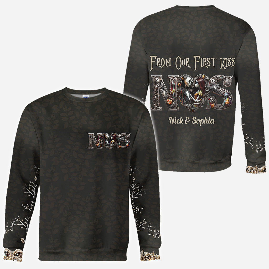 Personalized Halloween All Over Shirt for Couples Gift All Over Shirt GradoCreations