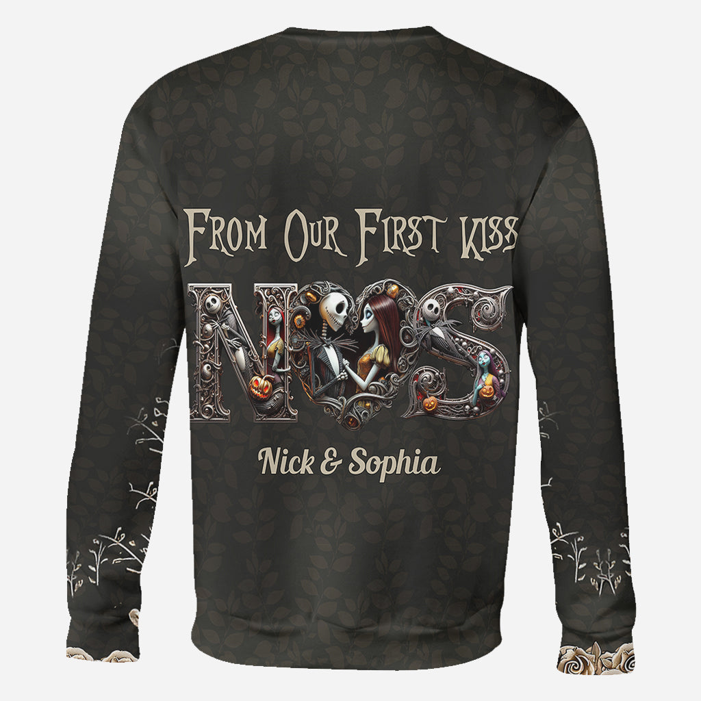 Personalized Halloween All Over Shirt for Couples Gift All Over Shirt GradoCreations