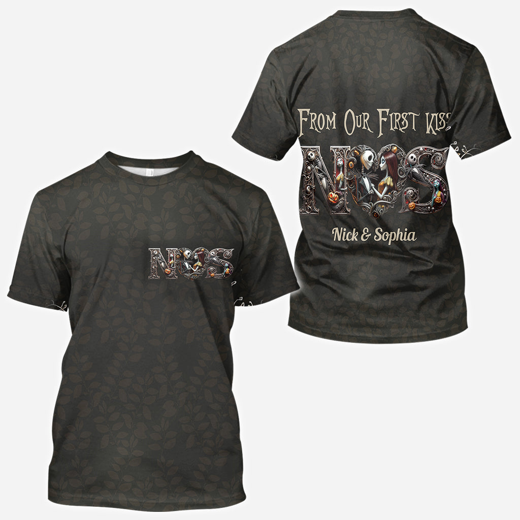 Personalized Halloween All Over Shirt for Couples Gift All Over Shirt GradoCreations