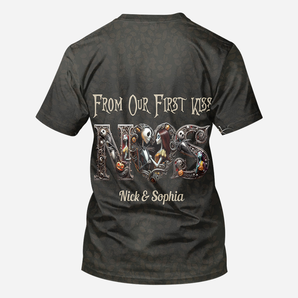 Personalized Halloween All Over Shirt for Couples Gift All Over Shirt GradoCreations