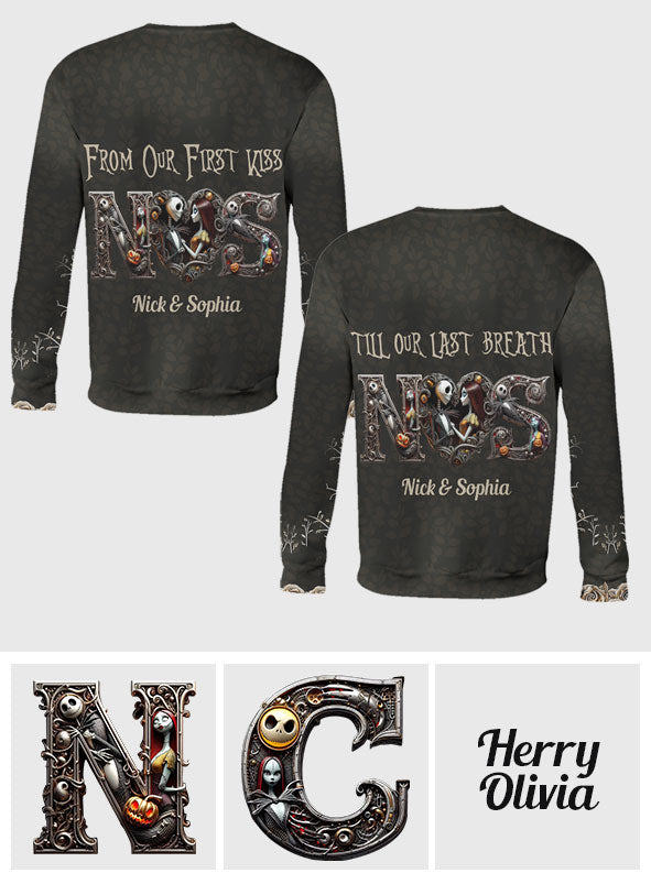 Personalized Halloween All Over Shirt for Couples Gift All Over Shirt GradoCreations