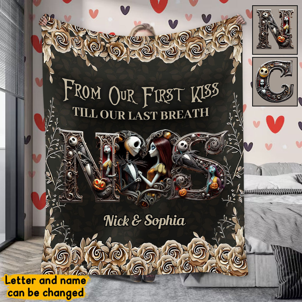 Personalized Nightmare Blanket Custom Couple Gift for Wedding Anniversary Blanket GradoCreations
