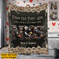 Personalized Nightmare Blanket Custom Couple Gift for Wedding Anniversary Blanket GradoCreations
