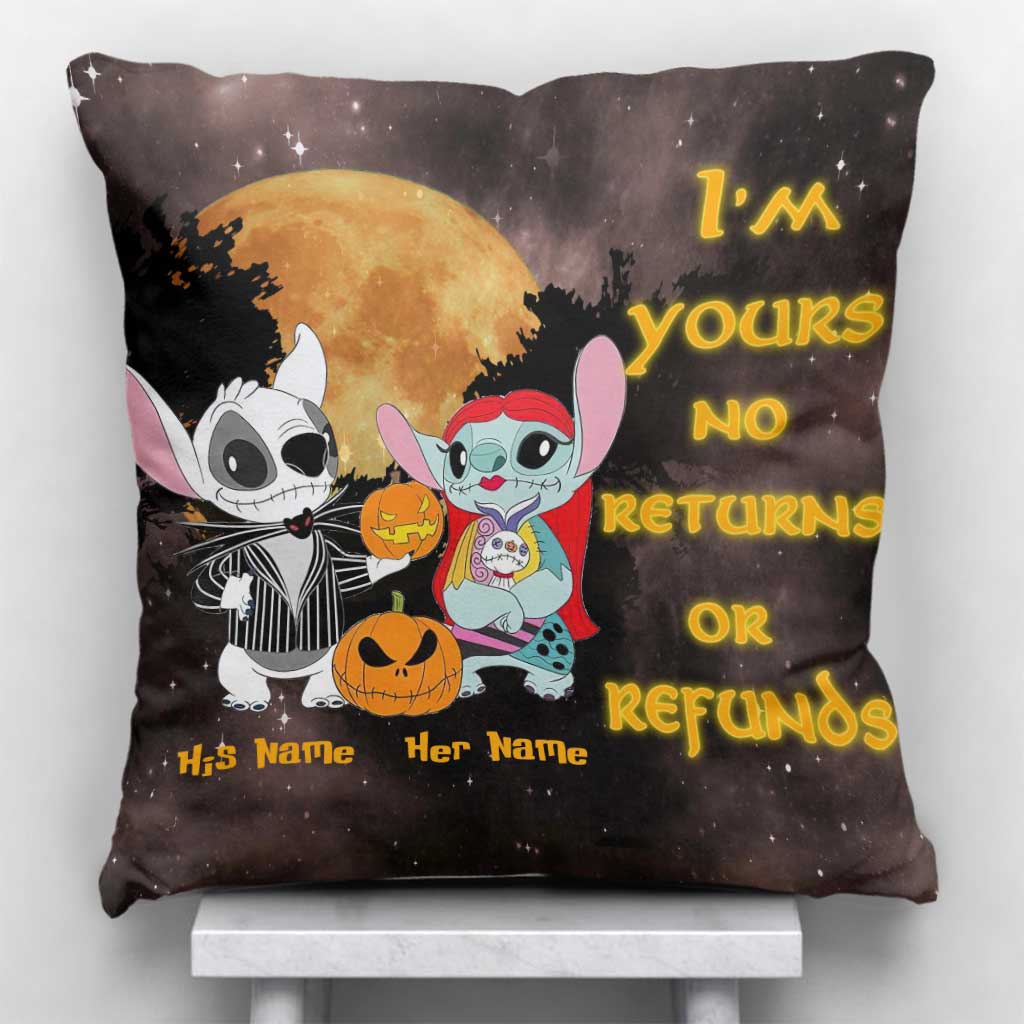 Personalized Halloween Ohana Throw Pillow Custom Names Gift Throw Pillow GradoCreations