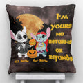 Personalized Halloween Ohana Throw Pillow Custom Names Gift Throw Pillow GradoCreations