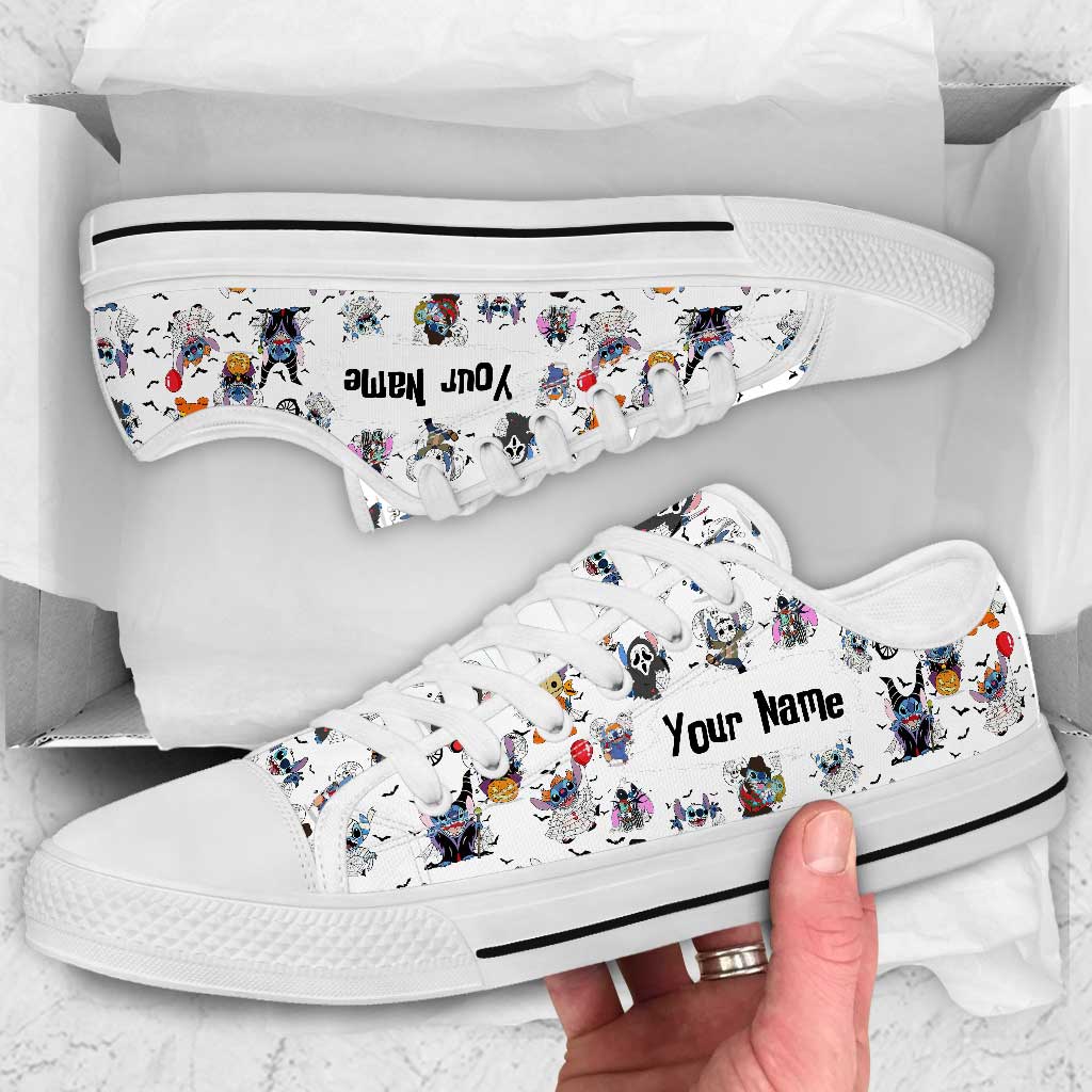 Personalized Halloween Low Top Shoes Custom Name Gift Low Top Shoes GradoCreations