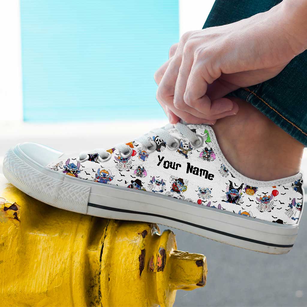 Personalized Halloween Low Top Shoes Custom Name Gift Low Top Shoes GradoCreations