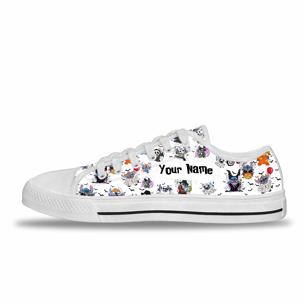 Personalized Halloween Low Top Shoes Custom Name Gift Low Top Shoes GradoCreations