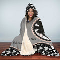 Personalized Mouse Hooded Blanket Custom Name Gift for Couples Hooded Blanket GradoCreations