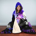 Personalized Nightmare Hooded Blanket Custom Name Gift for Couples Hooded Blanket GradoCreations