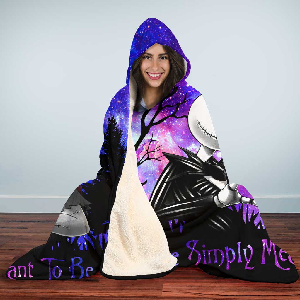 Personalized Nightmare Hooded Blanket Custom Name Gift for Couples Hooded Blanket GradoCreations