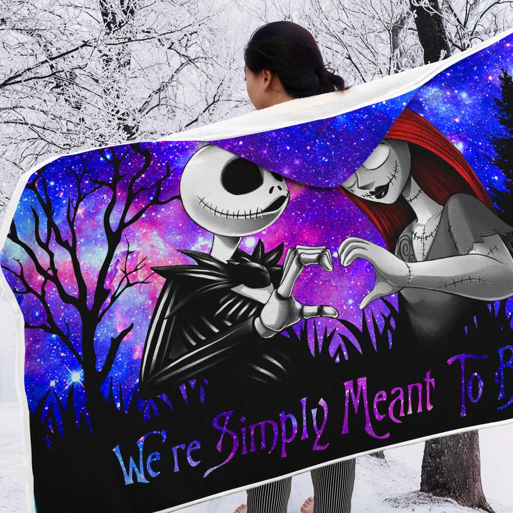 Personalized Nightmare Hooded Blanket Custom Name Gift for Couples Hooded Blanket GradoCreations