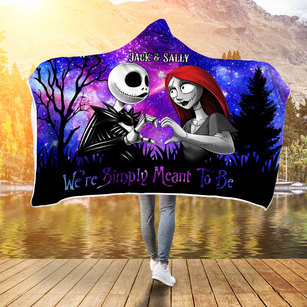 Personalized Nightmare Hooded Blanket Custom Name Gift for Couples Hooded Blanket GradoCreations