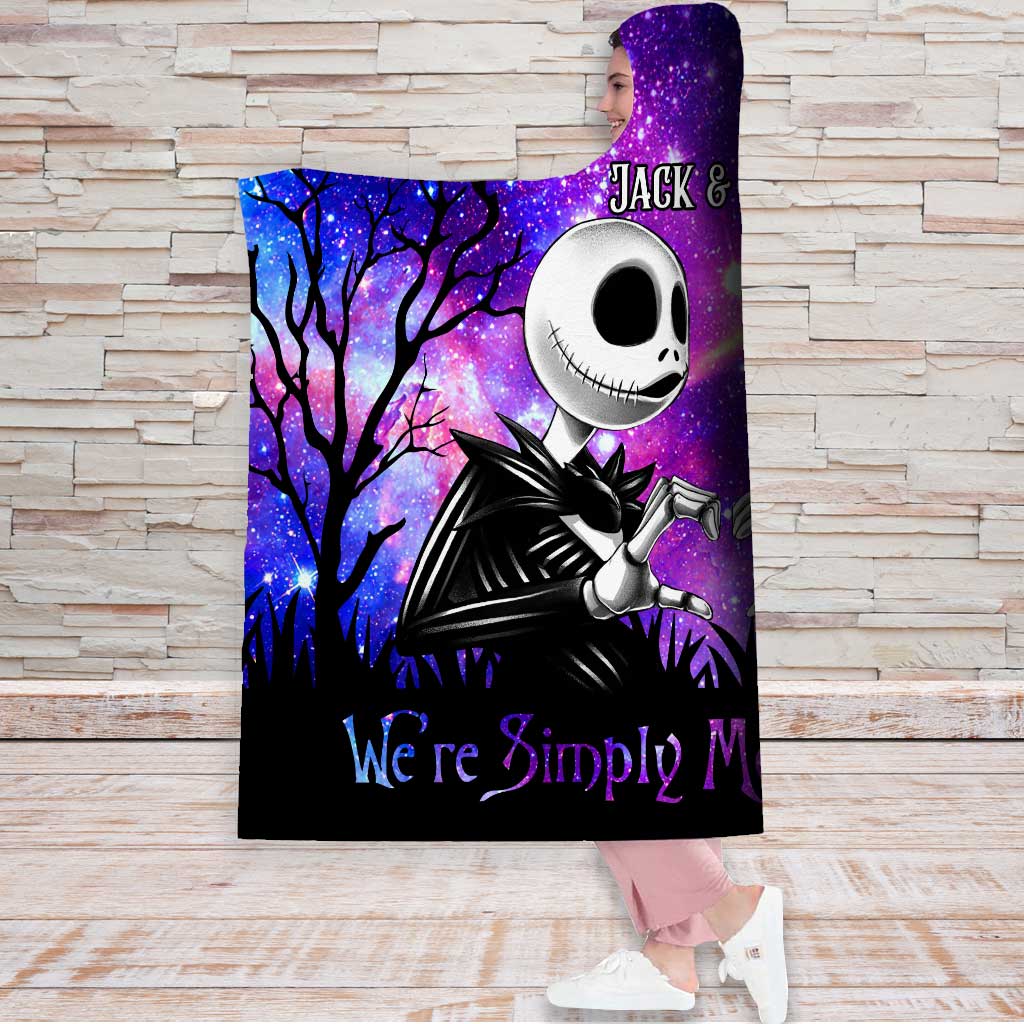 Personalized Nightmare Hooded Blanket Custom Name Gift for Couples Hooded Blanket GradoCreations
