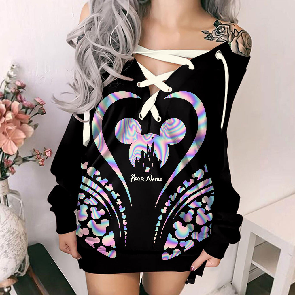 Personalized Off Shoulder Dress Custom Name for Birthdays & More Off Shoulder Dress GradoCreations
