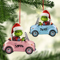 Personalized Christmas Ornament with Custom Names - Acrylic Car Design Ornament GradoCreations