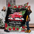 Personalized Christmas Movie Watching Blanket Custom Name Gift Blanket GradoCreations