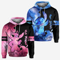 Personalized All Over T-shirt and Hoodie for Couples Gift All Over Shirt GradoCreations