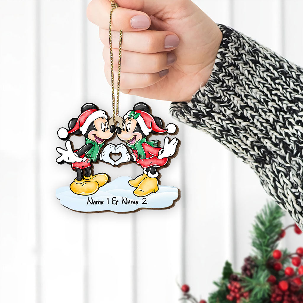 Personalized Wooden Christmas Mouse Pop Out Ornament Gift Pop Out Ornament GradoCreations