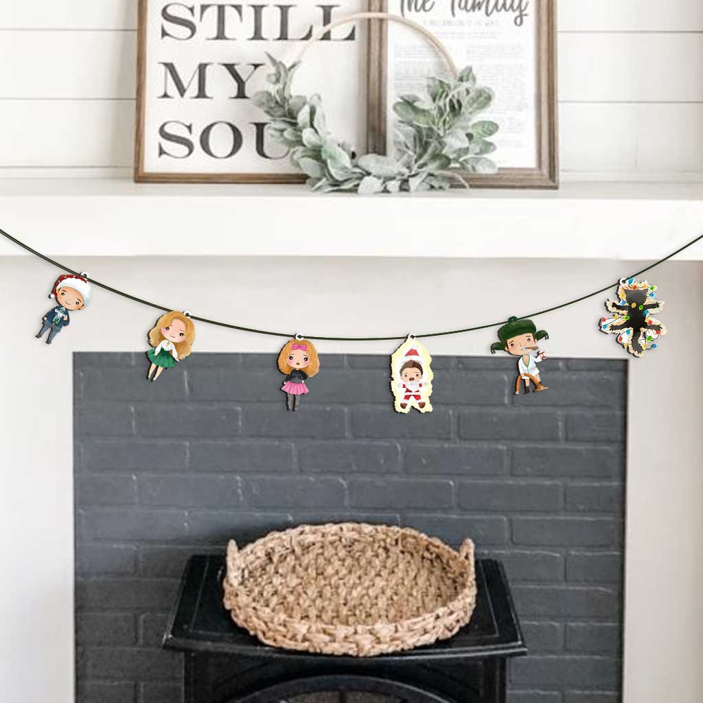 Personalized Christmas Garland 6 Pieces Custom Decor Gift Garland GradoCreations