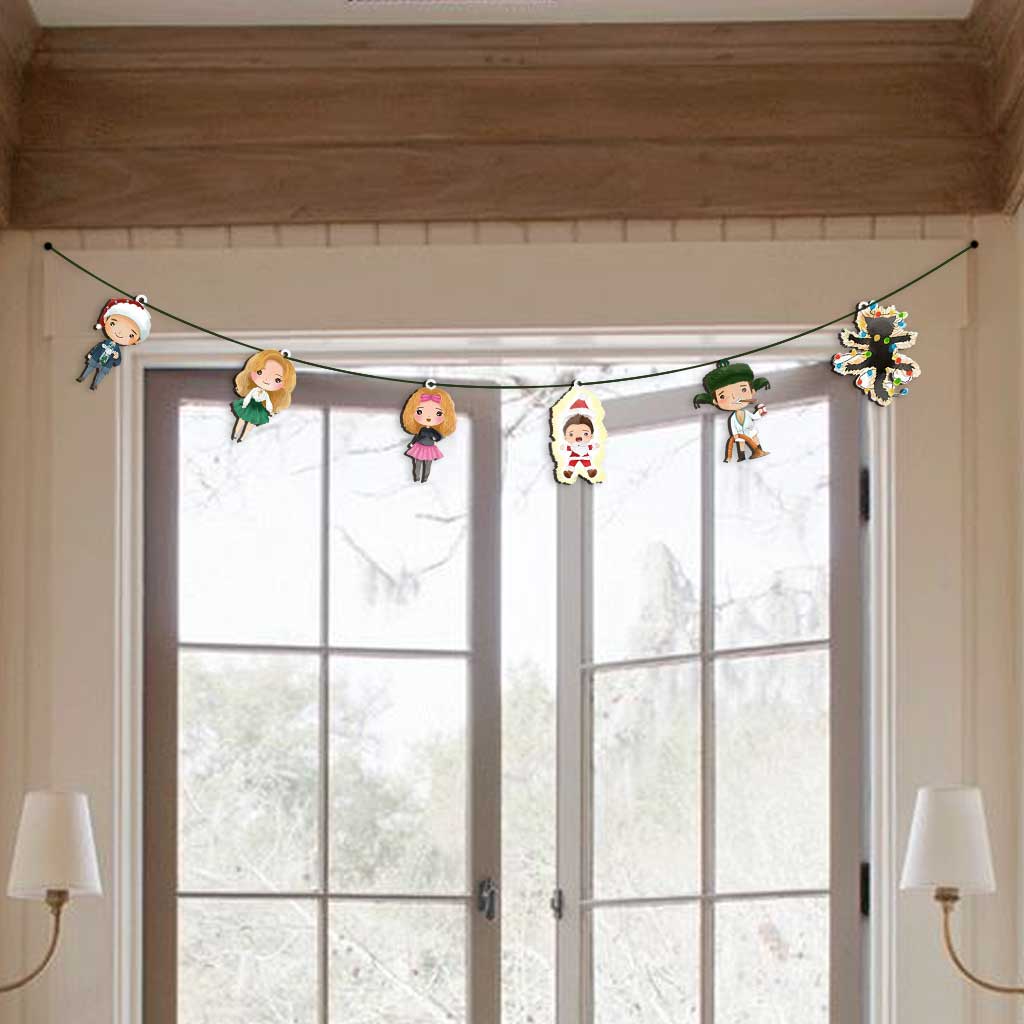 Personalized Christmas Garland 6 Pieces Custom Decor Gift Garland GradoCreations