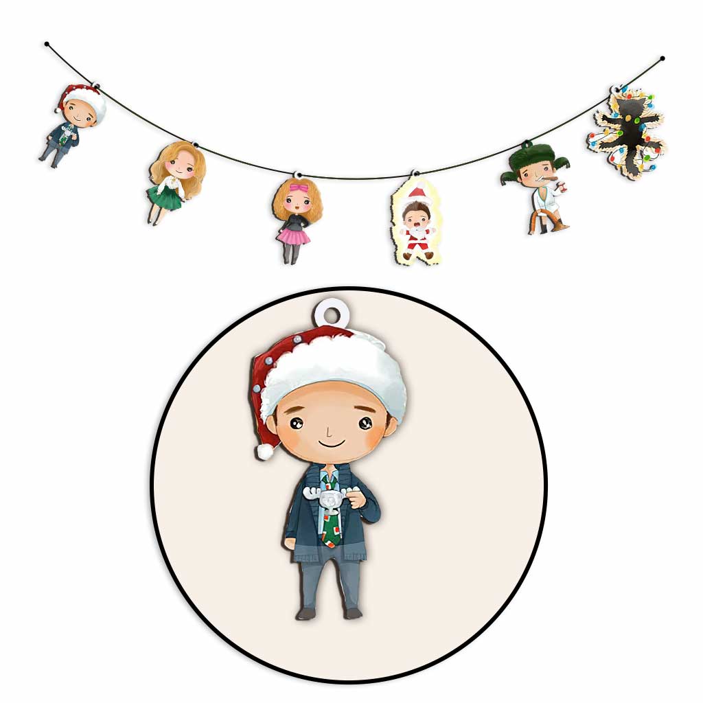 Personalized Christmas Garland 6 Pieces Custom Decor Gift Garland GradoCreations