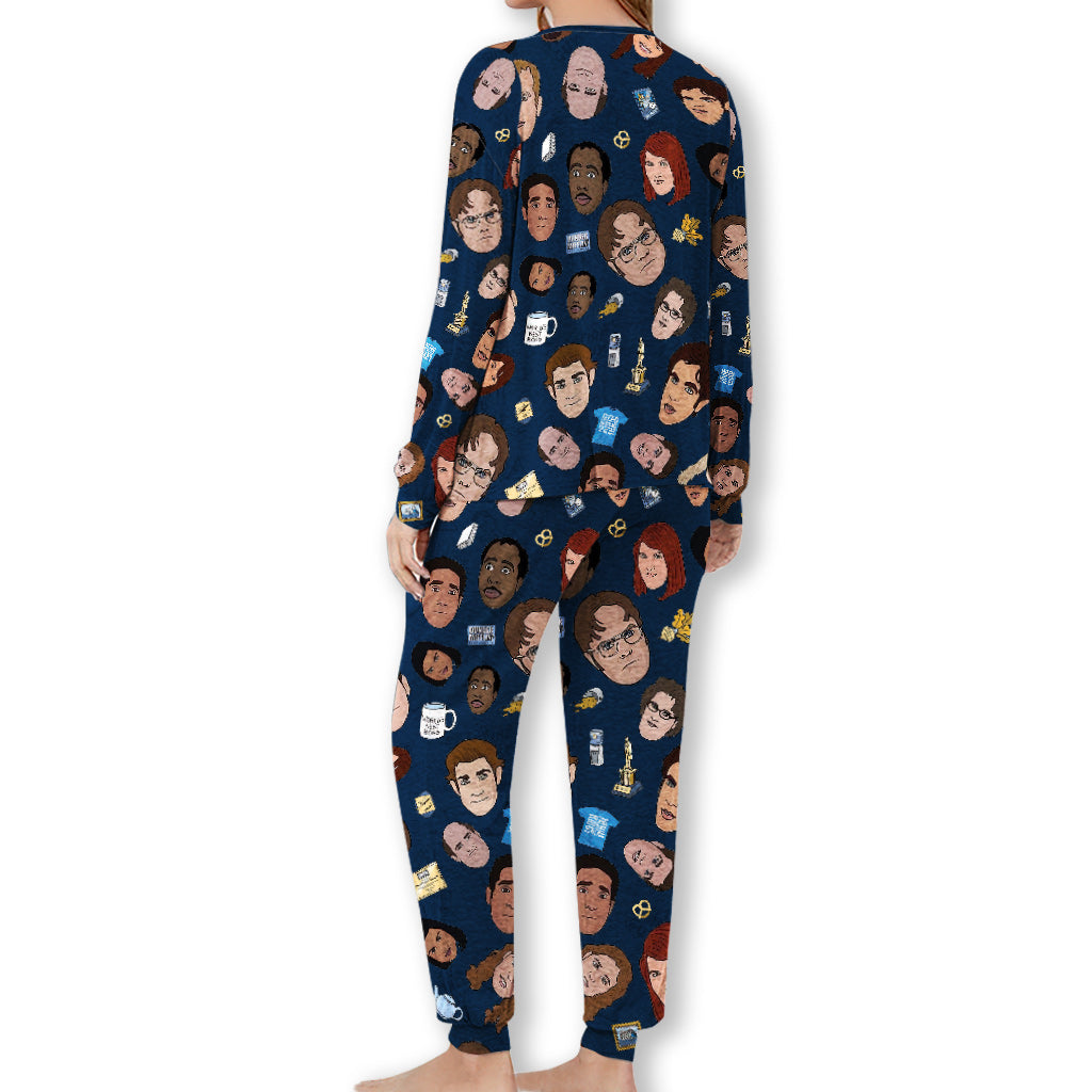 Personalized Christmas Pajamas Set with Custom Name for Couples Pajamas Set GradoCreations