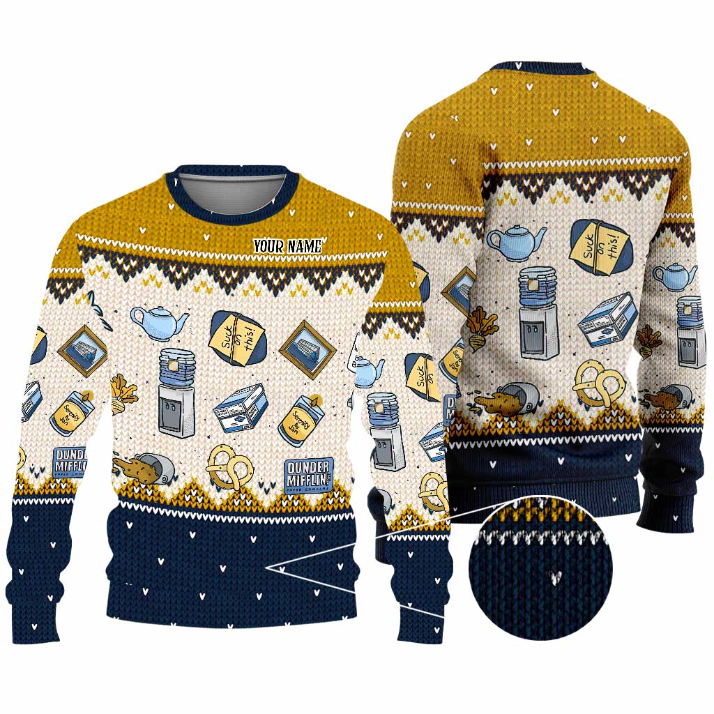 Personalized Christmas Sweater Unique Gift for Boss Custom Name Sweater GradoCreations