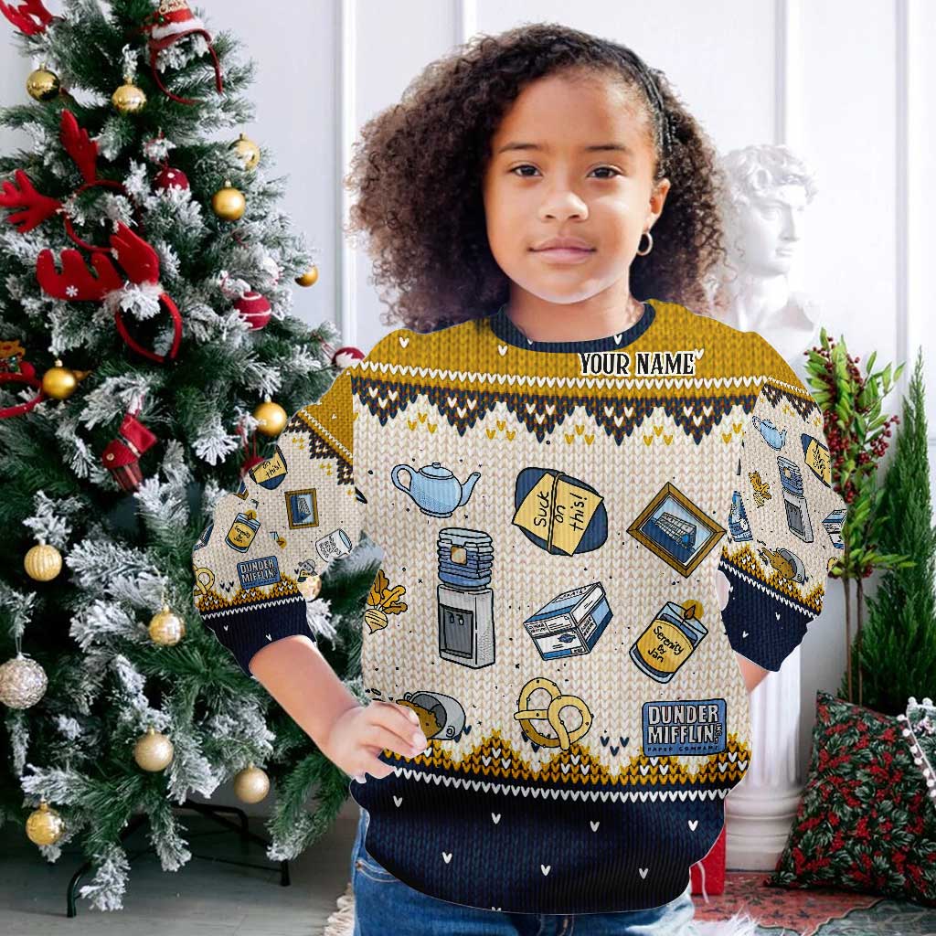 Personalized Christmas Sweater Unique Gift for Boss Custom Name Sweater GradoCreations