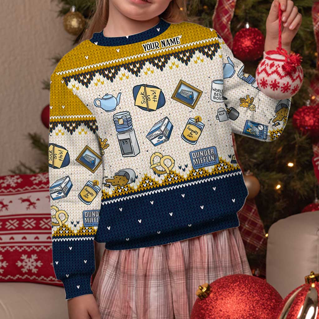 Personalized Christmas Sweater Unique Gift for Boss Custom Name Sweater GradoCreations