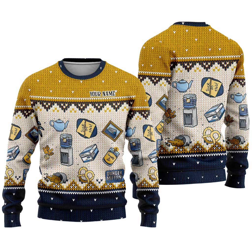 Personalized Christmas Sweater Unique Gift for Boss Custom Name Sweater GradoCreations