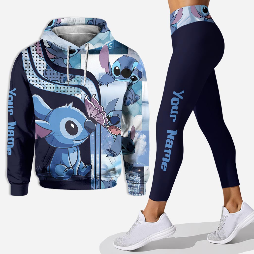 Personalized Ohana Hoodie and Leggings Set for Women - Custom Name Gift Hoodie & Leggings GradoCreations