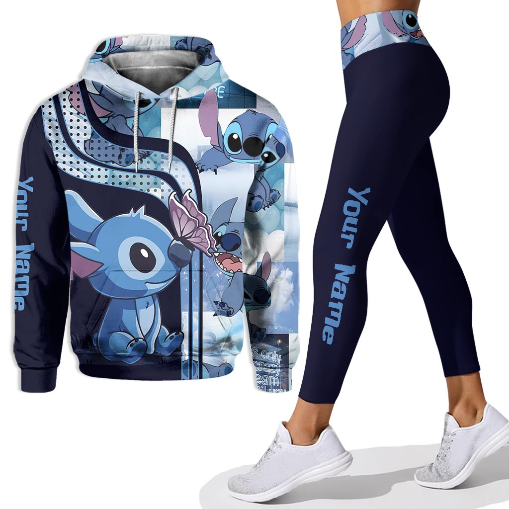 Personalized Ohana Hoodie and Leggings Set for Women - Custom Name Gift Hoodie & Leggings GradoCreations
