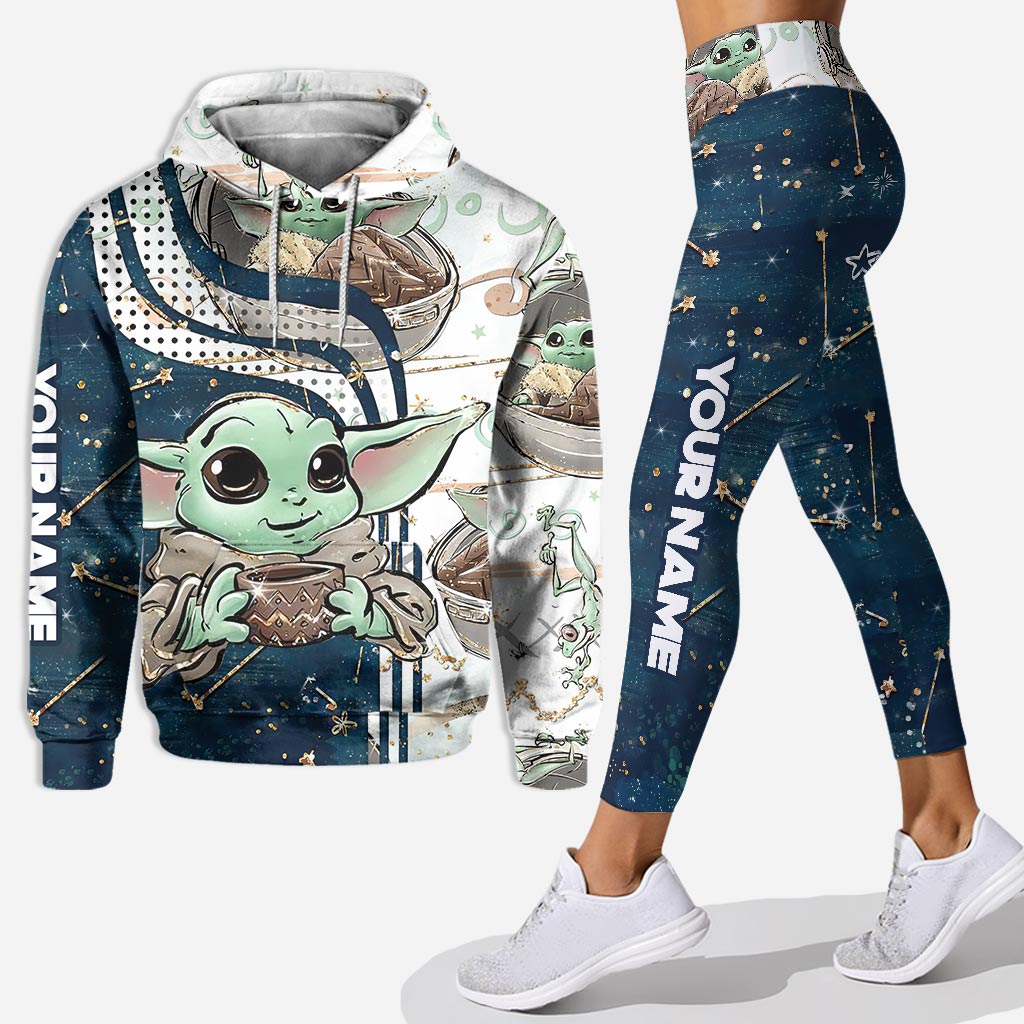 Personalized The Force Hoodie & Leggings Set Custom Name Gift for Kids Hoodie & Leggings GradoCreations