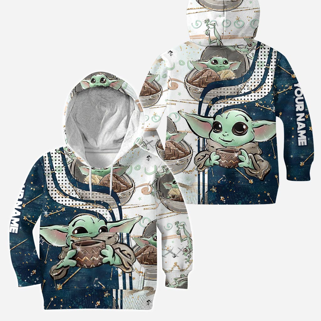 Personalized The Force Hoodie & Leggings Set Custom Name Gift for Kids Hoodie & Leggings GradoCreations