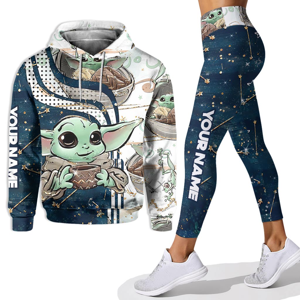 Personalized The Force Hoodie & Leggings Set Custom Name Gift for Kids Hoodie & Leggings GradoCreations